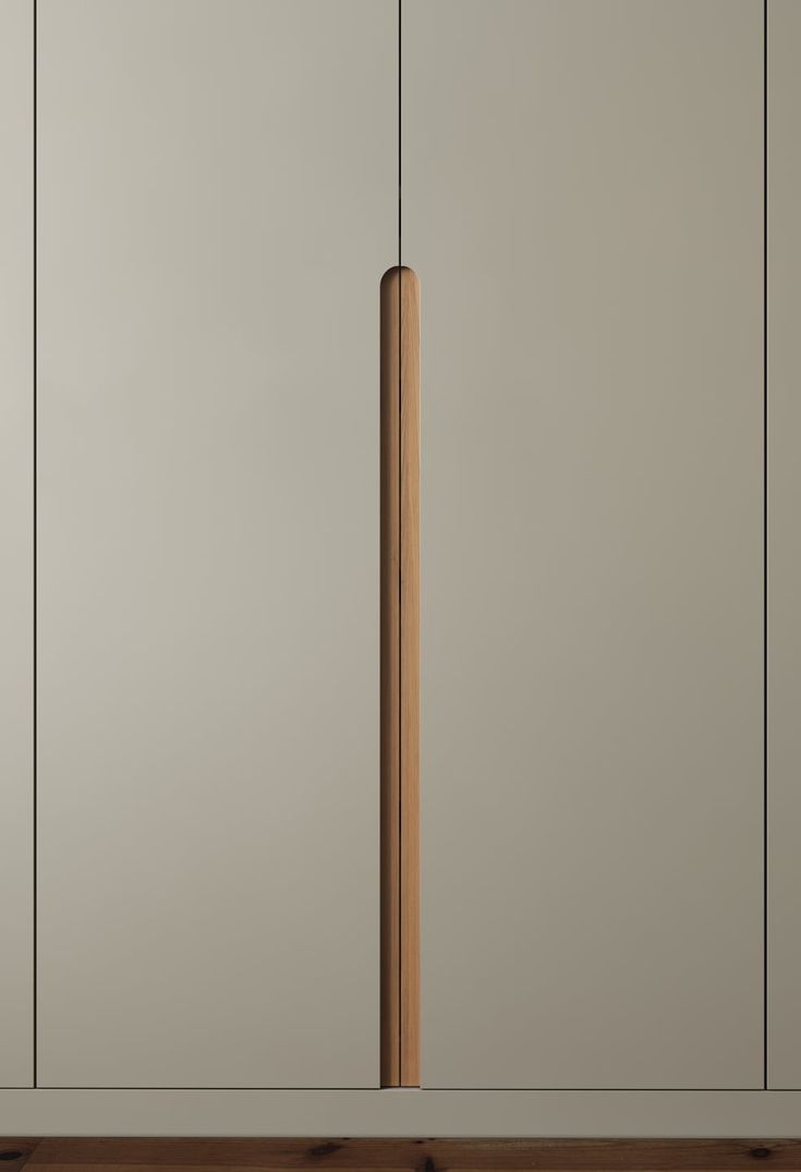 Scandi - range of fitted wardrobes with real wood grooved handles